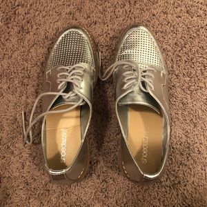 Penny loafer lace up with cork bottom